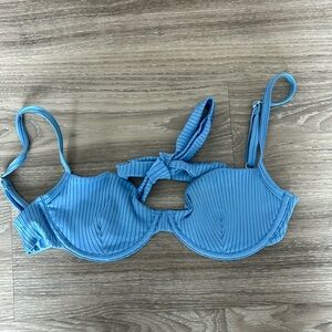 Monday Swimwear Capri Top - Dream Blue Wide Rib